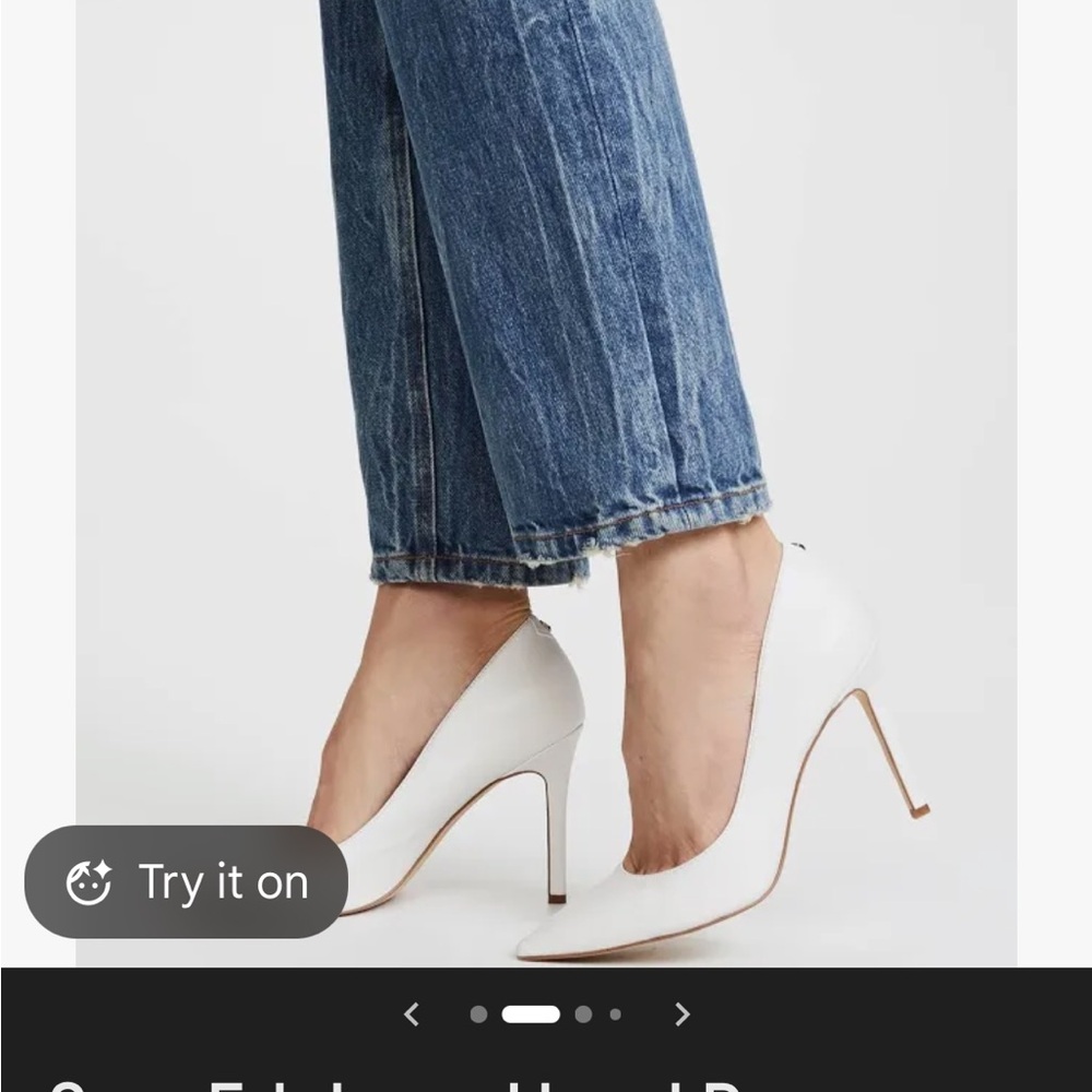 Sam Edelman White Heels